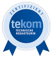 Kompetenzsiegel Technische Redakteurin (tekom)